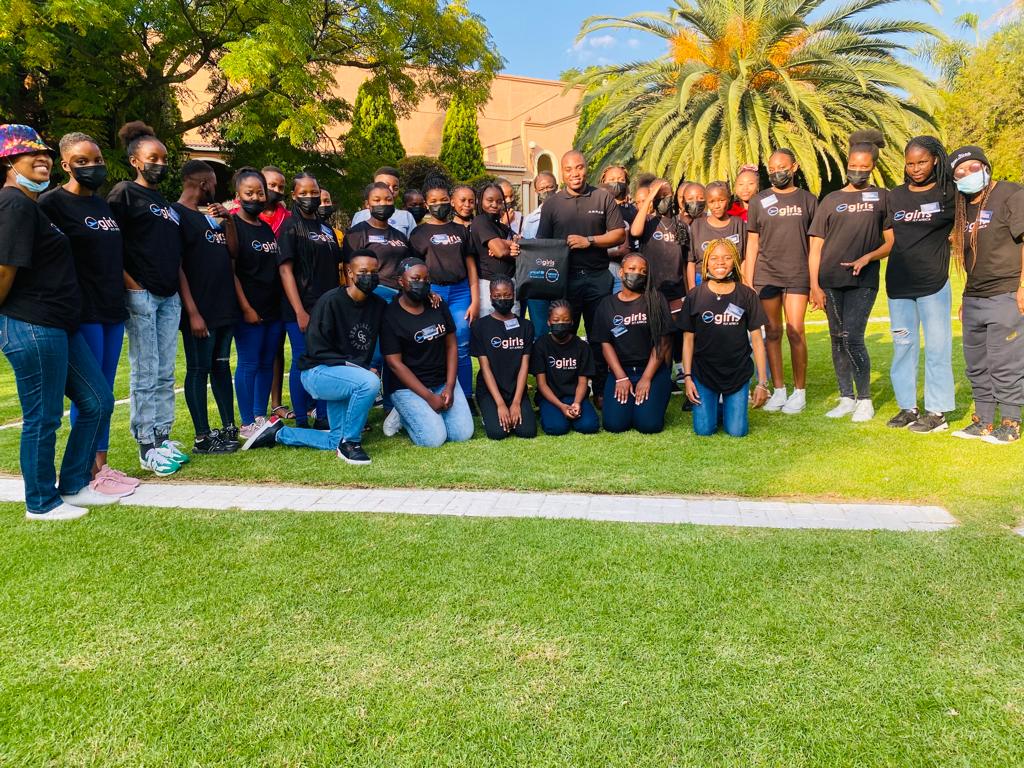 Participants at the Girls fly programme in Africa (GFPA) camp in Gauteng.