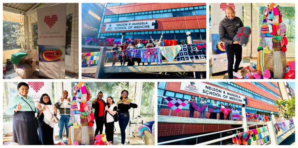 UKZN Contributes to 67 Blankets for Mandela Day